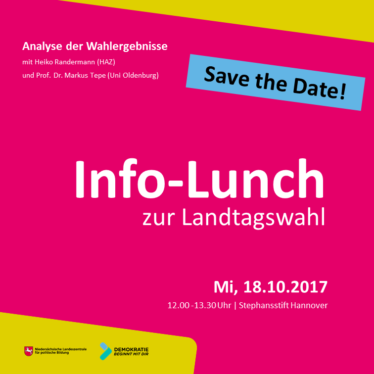 Infografik zur Veranstaltung Info-Lunch zur Landtagswahl am 18.10.2017