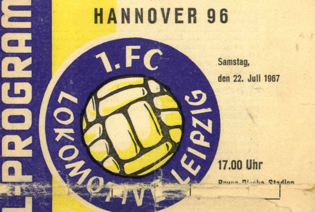 Hannover 96 gegen Lokomotive Leipzig 1967 Programmheft