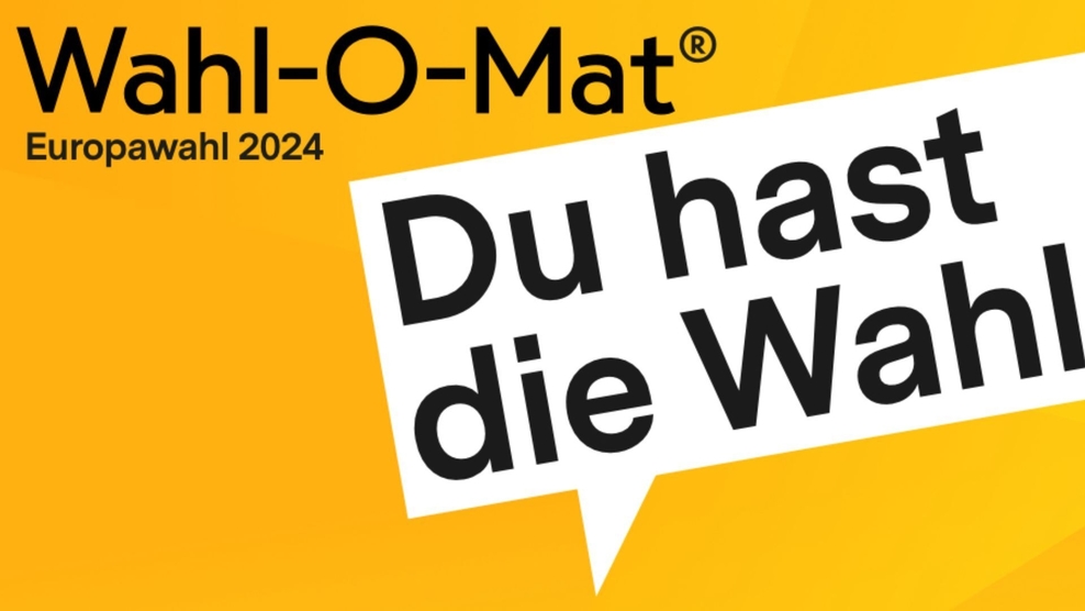 Schmuckgrafik Logo Wahl-O-Mat zur Europawahl 2024