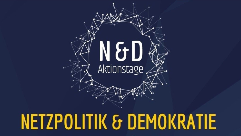 Schmuckgrafik Aktionstage Netzpolitik & Demokratie Logo
