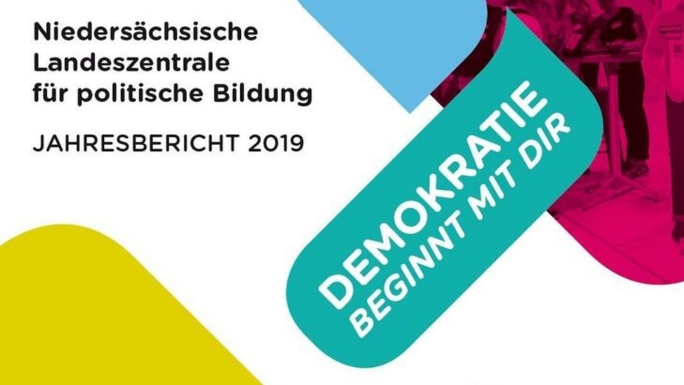 Titelbild Jahresbericht der Niedersächsischen Landeszentrale für politische Bildung 2019